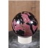 Image 1 : Polished PINK RHODONITE Mineral Sphere Specimen