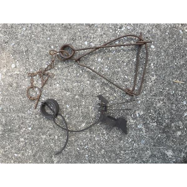 (2) Very Old "Killer Type Traps" from the late 1880's to 1920's