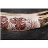 Image 6 : Scrimshawed HIPPOPOTAMUS Ivory Tusk Featuring Elephants by Luciana