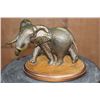 Image 1 : "Alarmed by the Wind" Bronze Sculpture Signed by Tom Tischler #12/25 on a Rotating Wood Base