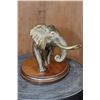 Image 3 : "Alarmed by the Wind" Bronze Sculpture Signed by Tom Tischler #12/25 on a Rotating Wood Base
