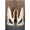 Image 1 : *TEXAS RESIDENTS ONLY* (2) Matching Carved ELEPHANT IVORY Tusk Sculptures from the Same Tusk