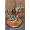 Image 3 : "Running Whitetail" Bronze Sculpture Signed by Tom Tischler #2/50 from 1989