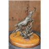 Image 4 : "Running Whitetail" Bronze Sculpture Signed by Tom Tischler #2/50 from 1989