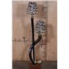 Image 1 : Polished NYALA and GEMSBOK Horn LAMP with African Porcupine Quill Shades