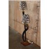 Image 4 : Polished NYALA and GEMSBOK Horn LAMP with African Porcupine Quill Shades