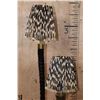 Image 5 : Polished NYALA and GEMSBOK Horn LAMP with African Porcupine Quill Shades