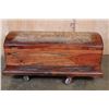 Image 10 : XL Chest made from a Repurposed Antique African Railwood Signed "Makita"
