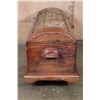 Image 9 : XL Chest made from a Repurposed Antique African Railwood Signed "Makita"
