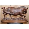 Image 10 : "Deafit" Leadwood or Ironwood Sculpture by Robert Nzali on a Wood Base