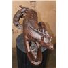Image 12 : "Deafit" Leadwood or Ironwood Sculpture by Robert Nzali on a Wood Base