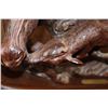 Image 3 : "Deafit" Leadwood or Ironwood Sculpture by Robert Nzali on a Wood Base