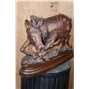Image 5 : "Deafit" Leadwood or Ironwood Sculpture by Robert Nzali on a Wood Base