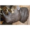 Image 6 : *TEXAS RESIDENTS ONLY* Real Skin BLACK RHINOCEROS Shoulder Mount with Reproduction Horns