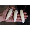 Image 5 : Leather Necklace with 3 Huge ALLIGATOR Teeth from a 13' Long Gator