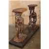 Image 11 : Hand-carved Repurposed Antique African Railwood TABLE with No Top