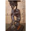 Image 13 : Hand-carved Repurposed Antique African Railwood TABLE with No Top