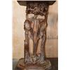Image 5 : Hand-carved Repurposed Antique African Railwood TABLE with No Top