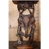 Image 7 : Hand-carved Repurposed Antique African Railwood TABLE with No Top