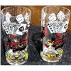 Image 6 : Glassware Lot: Coca-Cola Glasses, Hand Painted Vase, Crystal, and Barware