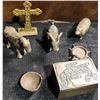 Image 1 : Ceramic Animal Figurines, Cross, Small Bowl Assortment