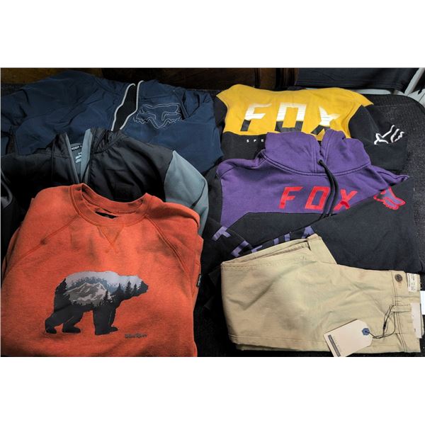 6 Youth Large Sweaters/Jackets: Fox, Under Armour, Wind River, Zara Kids Chino Pants