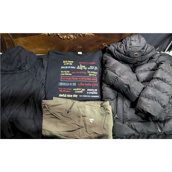 Point Zero Down Puffer Jacket , Eddie Bauer First Ascent Pants, Lululemon, Gildan Newfoundland