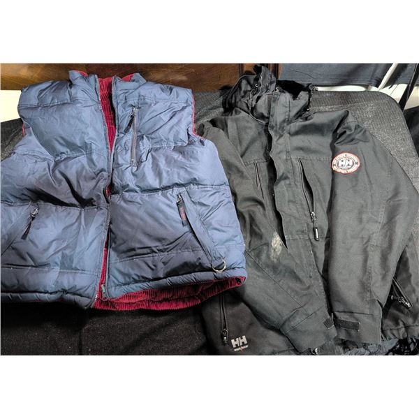 WindRiver Outfitting Reversible Vest and Helly Hansen Workwear Jacket