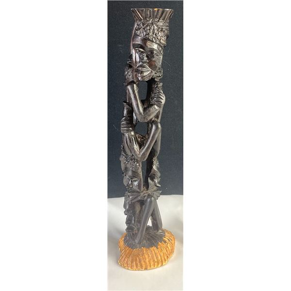 Hand-Carved Ujamaa Tree Figurine, Wood