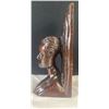 Image 6 : Hand-Carved Wooden Bust Bookends