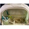 Image 8 : 3-Piece Glass Canister Set With Outbound Picnic Bag and Accessories