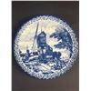 Image 5 : 2 De Porceleyne Fles Dutch Delft Blue Wall Plates, Chornick, Made in Holland