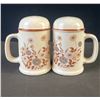 Image 3 : Floral Ceramic Kitchenware Set and Porcelain Creamer, Sugar Spoons