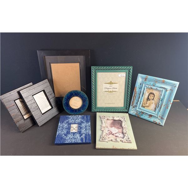 8 Photo Frames Mixed Sizes & Finishes