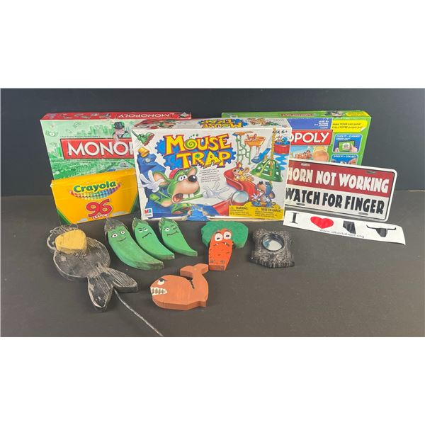 Board Games, Crayola Crayons, Hand-Painted Wooden Figures, More
