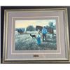 Image 1 : Robert Duncan "Hay Time" Framed Print with Plaque and Matting