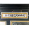 Image 5 : Framed Boston Bruins 1970 Stanley Cup Champions Collage 24 X 34