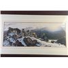 Image 2 : Pierce 1991 Wolves in Snow Framed Print, Approx. 26" x 44"