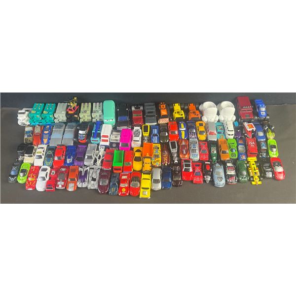 Large Lot Diecast and Plastic Toy Cars, Trucks, Novelty Cars