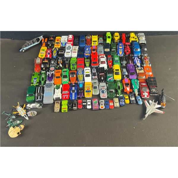 Lot Diecast Cars, Trucks, Planes, and Helicopters
