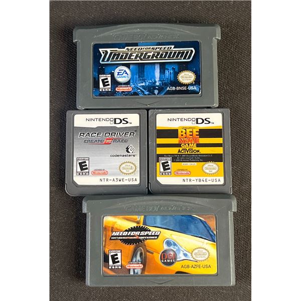 Nintendo DS and Game Boy Advance Game Lot: 4 Racing Titles