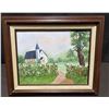 Image 1 : Framed Painting of Country Church 