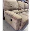 Image 2 : Three-Seat Reclining Sofa With Padded Armrests And Manual Recliner