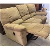 Image 3 : Three-Seat Reclining Sofa With Padded Armrests And Manual Recliner