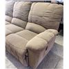 Image 4 : Three-Seat Reclining Sofa With Padded Armrests And Manual Recliner