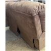 Image 5 : Brown Microfiber Two-Seat Reclining Loveseat