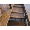 Image 9 : Oak Table With 6 Chairs and Fold-In Extension - 50L x 40D x 32H
