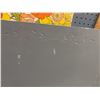 Image 7 : Rectangular Wall Mirror With Etched Floral Border, Beveled Edge
