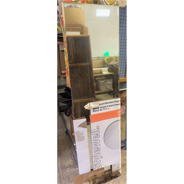 Stylewell Wall Mount Mirror 71" Beveled Edge Rectangular Glass
