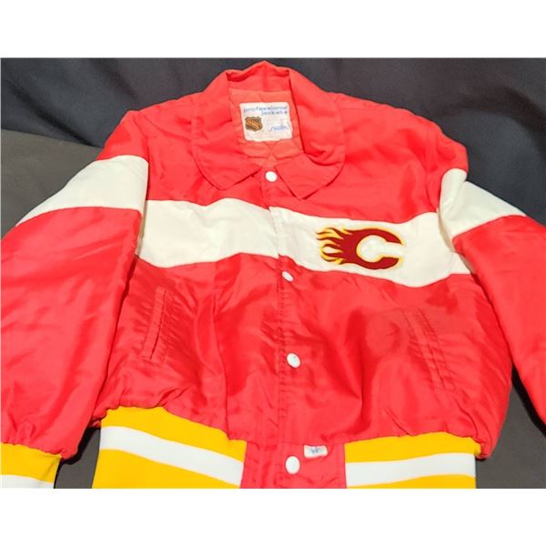 Calgary Flames NHL Satin Jacket by Shain of Canada 